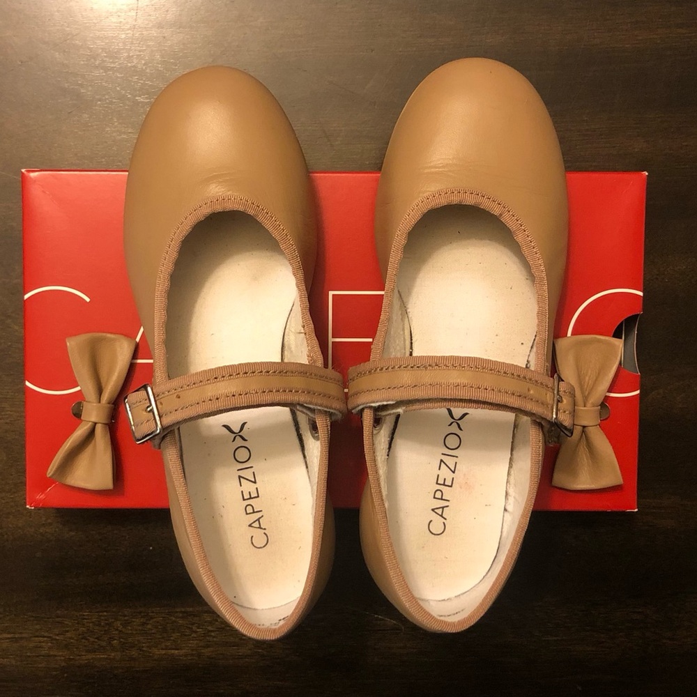 Capezio Tan Mary Jane Tap Shoes - 3800C